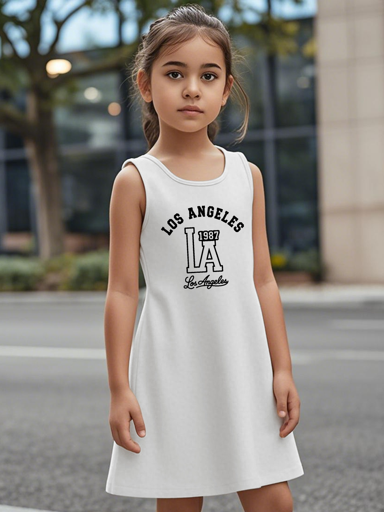 sporty short-sleeve hooded dress with 