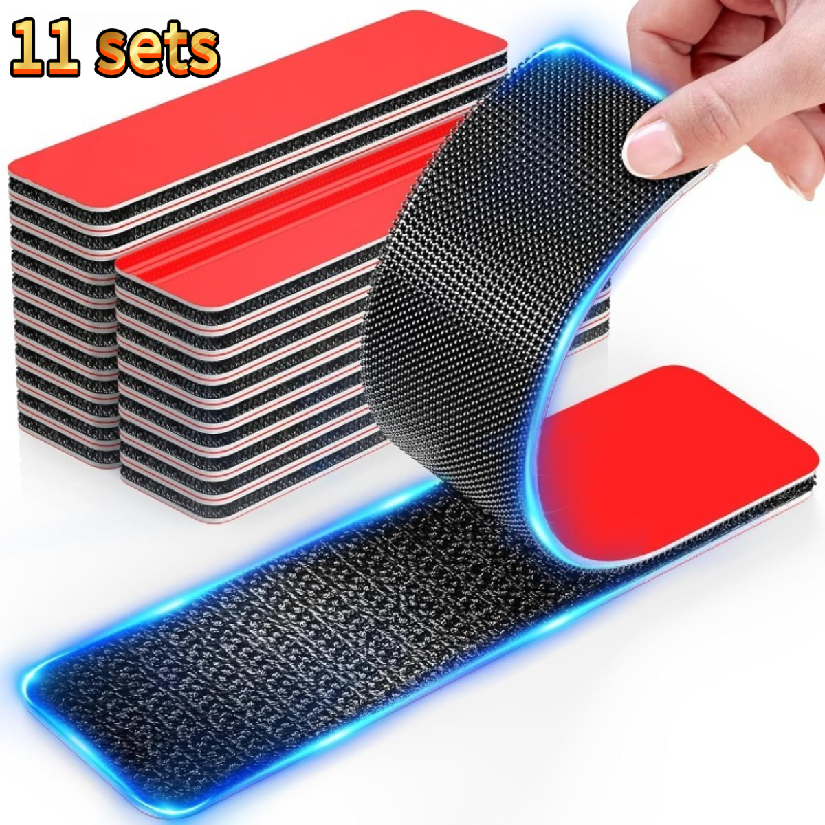 TEMU Lot de 11 pièces : Nouveau à tracé rouge (1,2 x 3,2 pouces) - Robuste, adhésif , aux hautes températures, convient pour une utilisation
