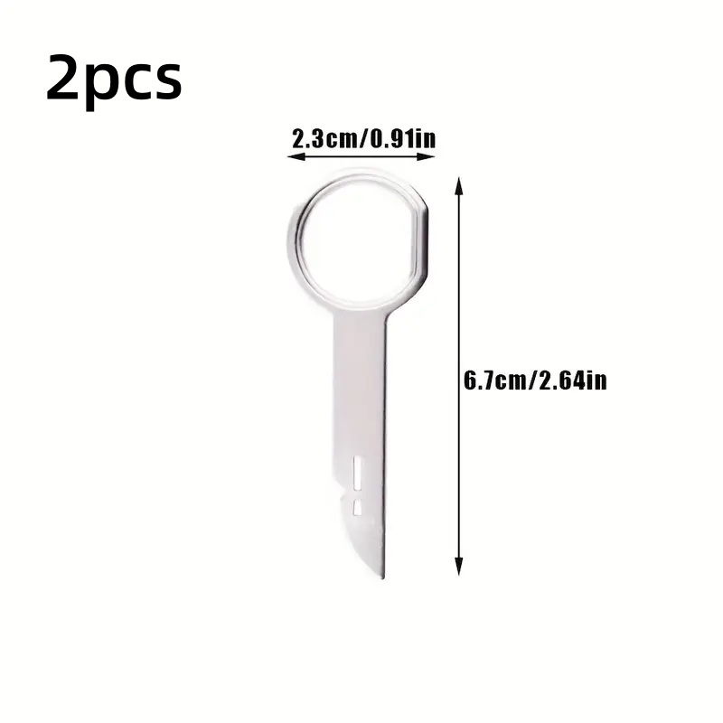 2/5 buc. Radio Stereo Extractor Cheie de Desfășurare Piesă Cap Unită Audio Instrument de Instalare pentru VW pentru AUDI pentru Ford Mercedes Benz Skoda Piese Auto, Fără Baterie