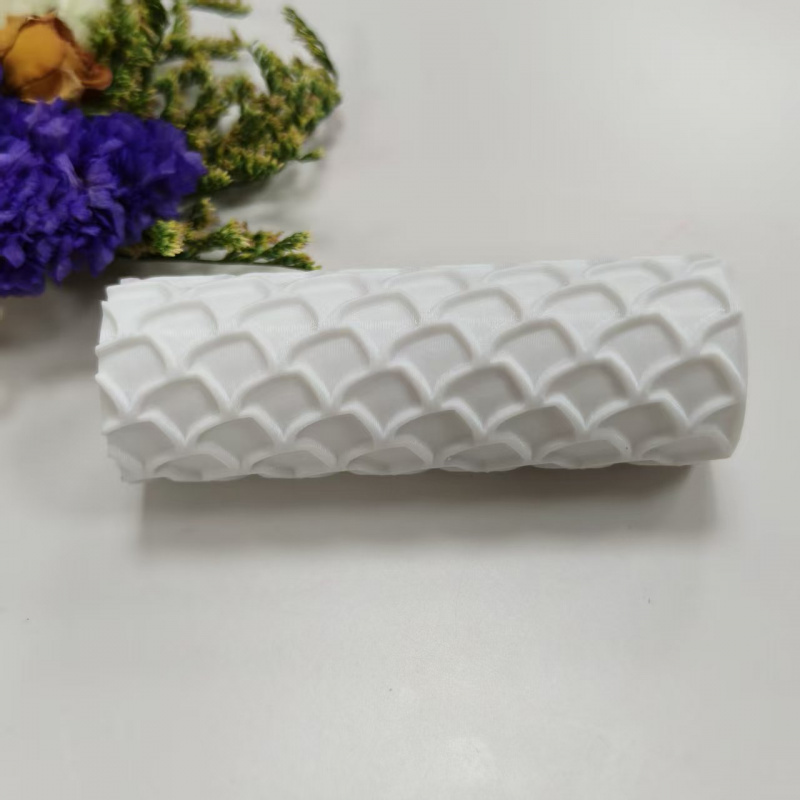 TEMU New Upgrade Fish Scale Texture Roller Mold Jewelry Making - Plastic Clay Tool With Scale Pattern Roller Needle, Suitable For Earrings, Pendants,