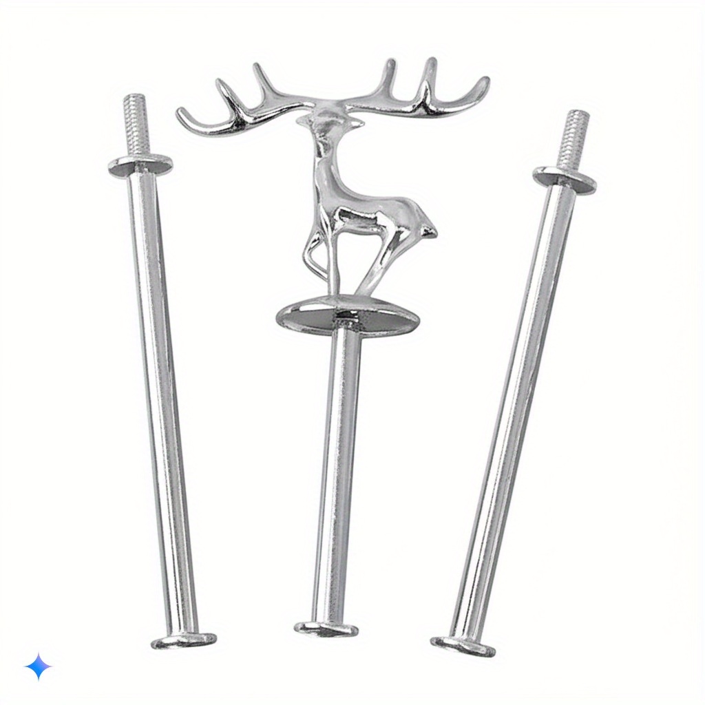 TEMU Support en Alliage de Cerf, Élégant Présentoir à Étages pour Fêtes, Mariages, Thé d'Après-Midi, Centrepieces Festives, Décoration Nuptiale,