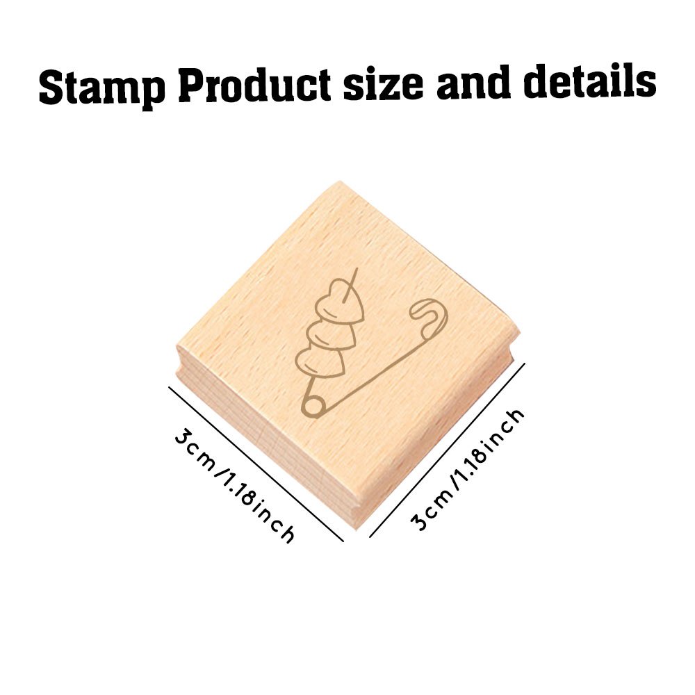 Wood Stamp for DIY Journaling and Scrapbooking