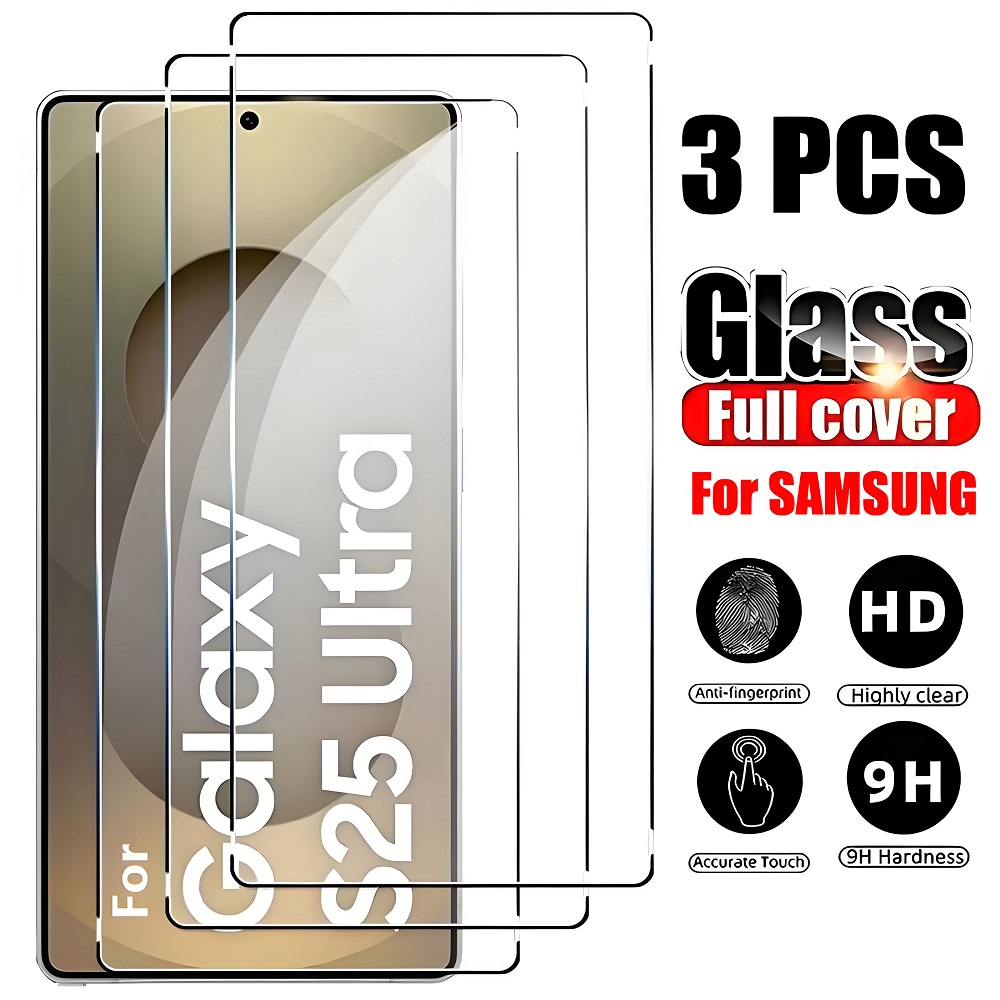 E-shop 3er-Set HD Panzerglas-Displayschutzfolien passend für for Samsung Galaxy S26 Ultra S26 Plus S25 Ultra S25 Plus S25 FE S24 Ultra S24 Plus S24 Fe