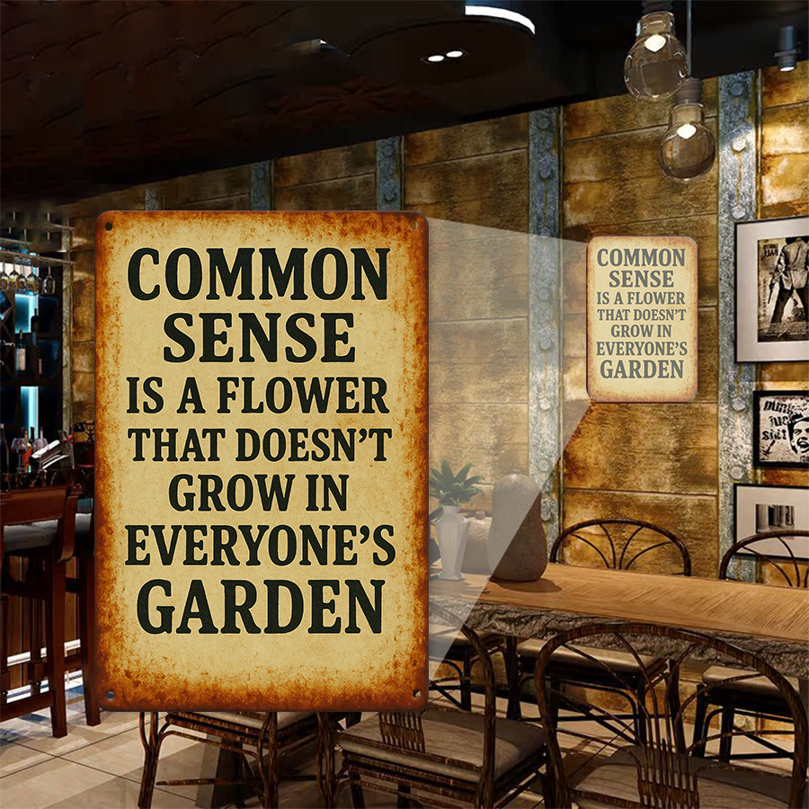 TEMU 1pc Metal Art Featuring An Quote, Perfect For A Touch To Your Walls In Settings Such As Your Home, Bar, Café, Restaurant, Shop, Garage, Kitchen, Gym,, And Wellness