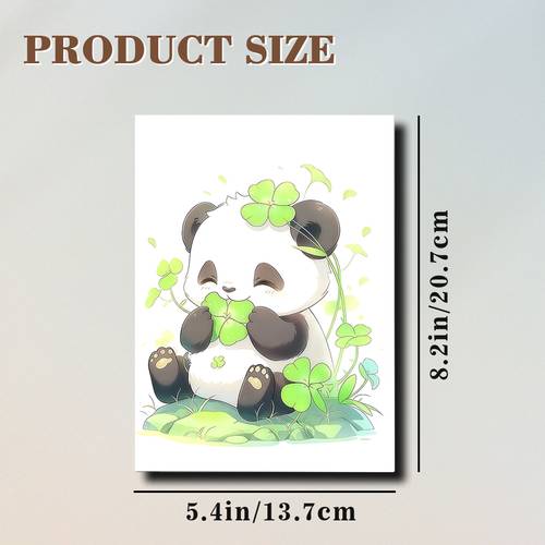 a single pack of a panda notebook featuring healing cartoon illustrations of eating its suitable for recording daily tasks studying and work assignments lightweight and portable
