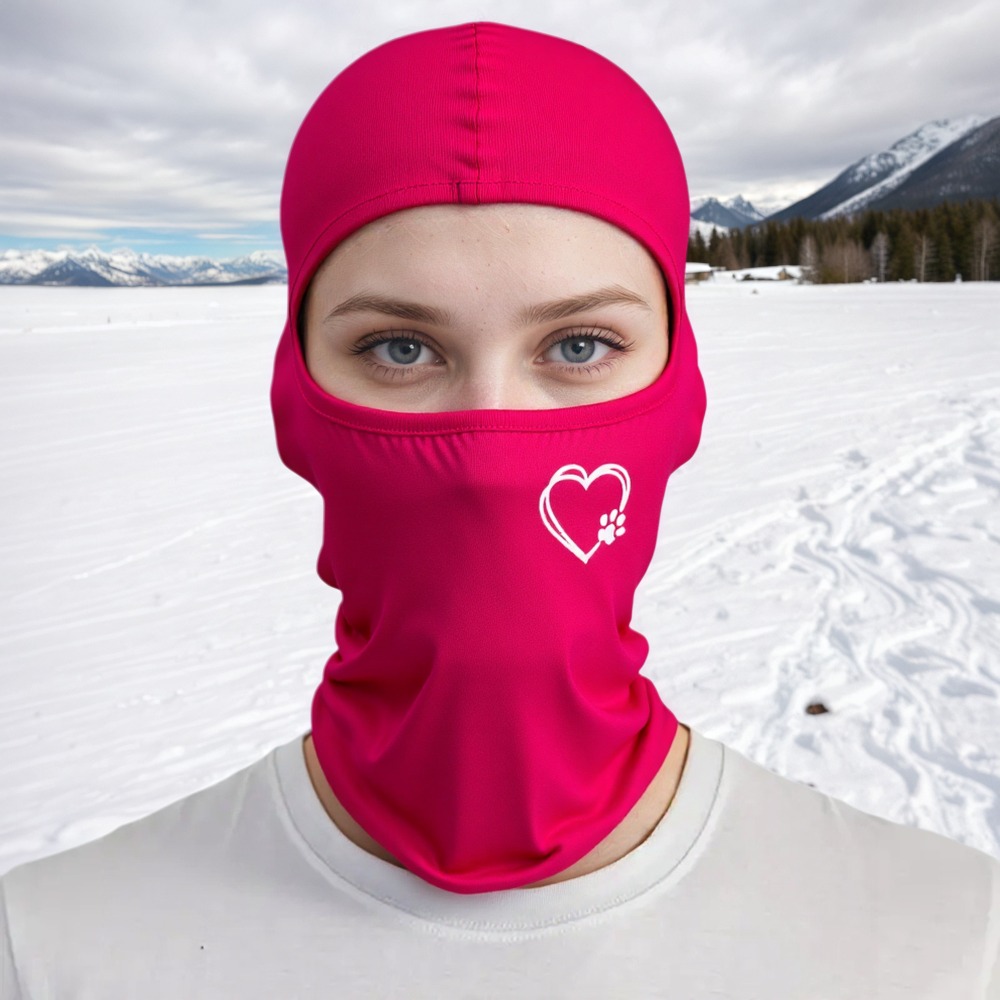 adorable heart balaclava   in sets of 1 3 or 5 this unisex face covering is breathable and quick drying   outdoor cycling
