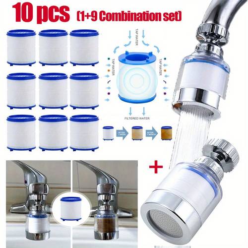 water purification faucet with replaceable filter splash proof faucet sprayer head with filter swivel faucet water filter extender house bathroom water filtration system