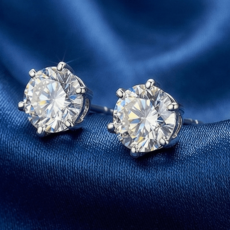 Women's 0.5/1/2/3 Carat Captivating Moissanite Stud Earrings