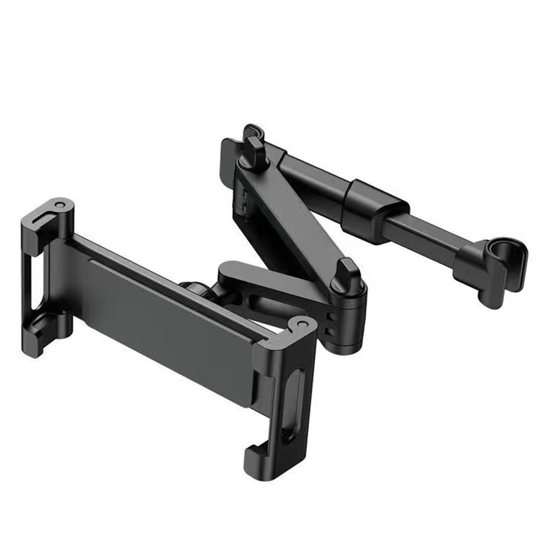 TEMU Car Headrest Tablet Holder, Telescopic Long Arm Multi-angle Adjustable, Stable Clamp For Tablets And Phones, Long-distance Car Entertainment And