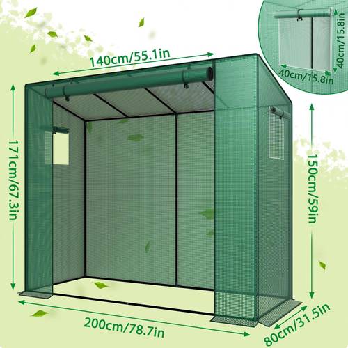 Walk-In Tomato Greenhouse, Balcony Greenhouse, Outdoor Plant Greenhouse, Portable Garden Greenhouse Suitable for Planting Flowers And Vegetables