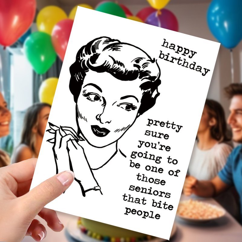 TEMU 1pc Humorous Birthday Card, Unique Gift Suitable For Or Anyone, Perfect For Party Decor, With Envelope