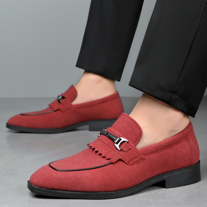 red bottom men's dress shoes After Midnight 7009 Black Patent Leather Loafer Men's Formal Dress Shoes Royal / 11 main image 0
