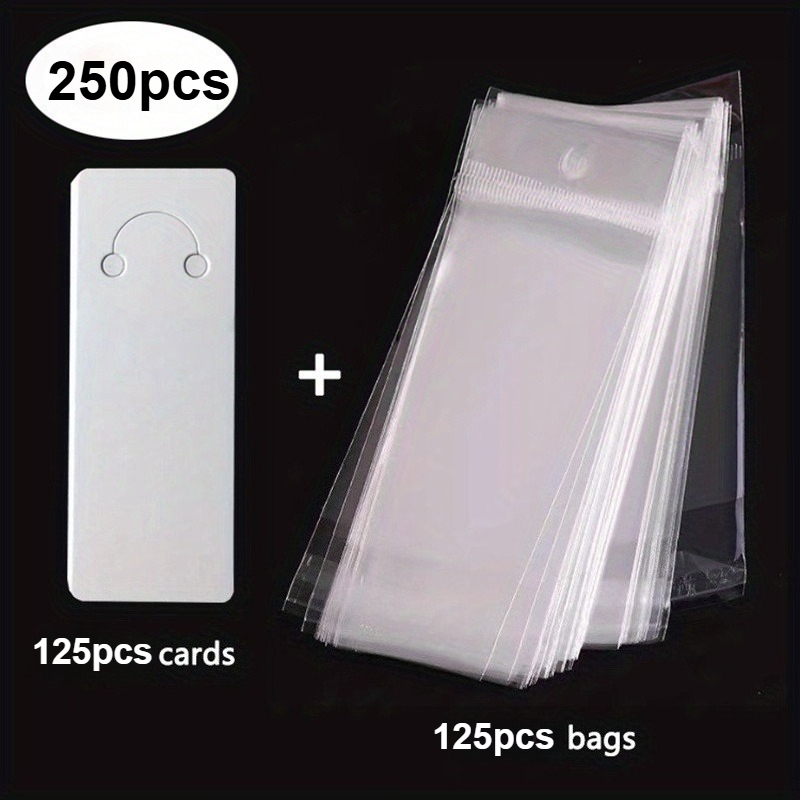 TEMU 250 pezzi di schede espositive bianche per esposizioni - per vetrine di gioielli, realizzate in PVC