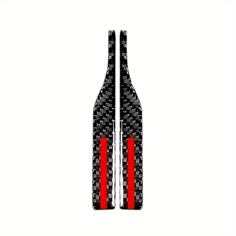 2pcs Rearview Mirror Anti-scratch Sticker, Carbon Fiber Material Decoration
