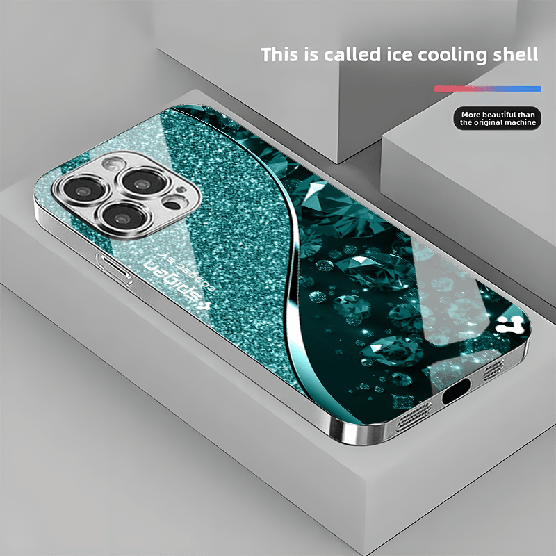 TEMU Phone Case: Compatible With Models, Full-coverage Minimalist Fashion Anti-drop Premium Glass Phone Case Is Suitable For Iphone 17, 16, 15, 14