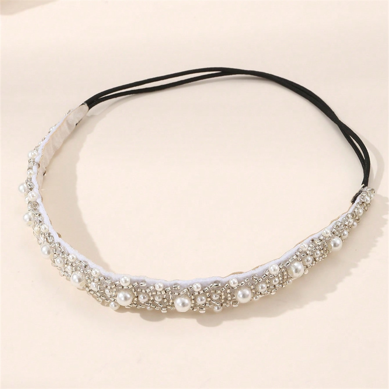 TEMU 1pc Baroque Inlaid Rhinestone Hair Additions Women's Rhinestone Korean Style Thin Edge Banquet Party Fashion Headband