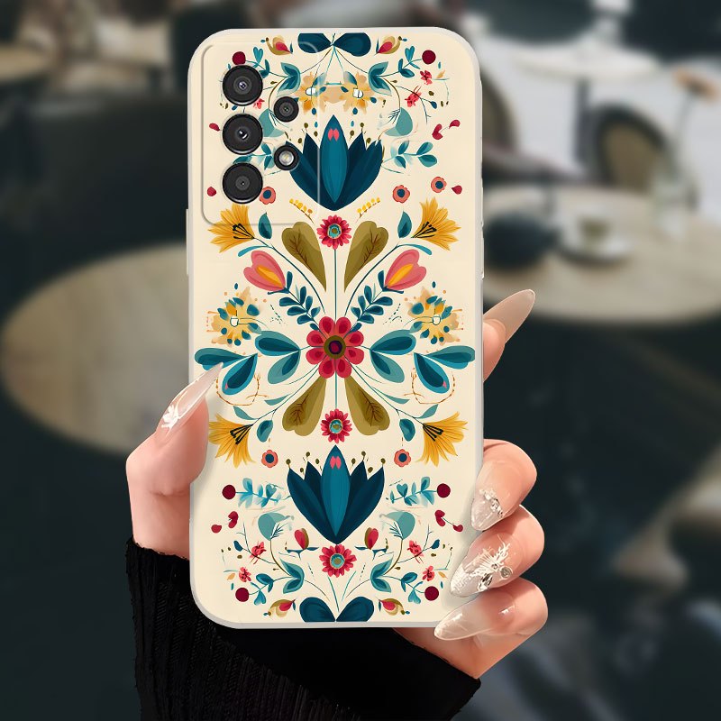 TEMU Mandala Pattern Artistic Light-colored Tpu Material Phone Case Suitable For Galaxy A04 A04s A05 A05s A06 A13 A14 A15 A16 A22 A23 A24 A25 A32 A33