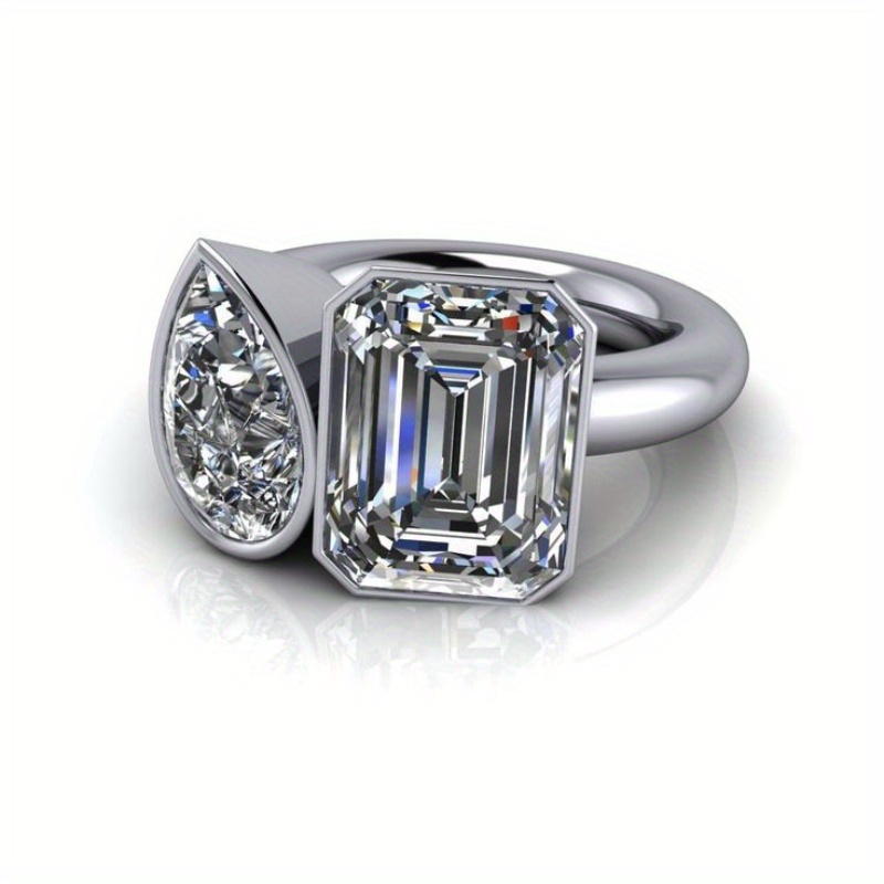 

Trendy New Simple Inlaid Artificial Zirconia Ring For Women