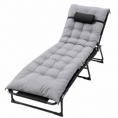 high quality foldable leisure lounger or pillow featuring a cushion adjustable backrest and headrest designed for indoor and outdoor relaxation