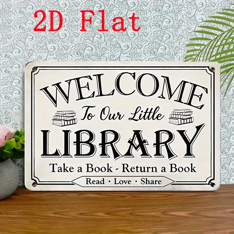 Lending Library Sign Ideas