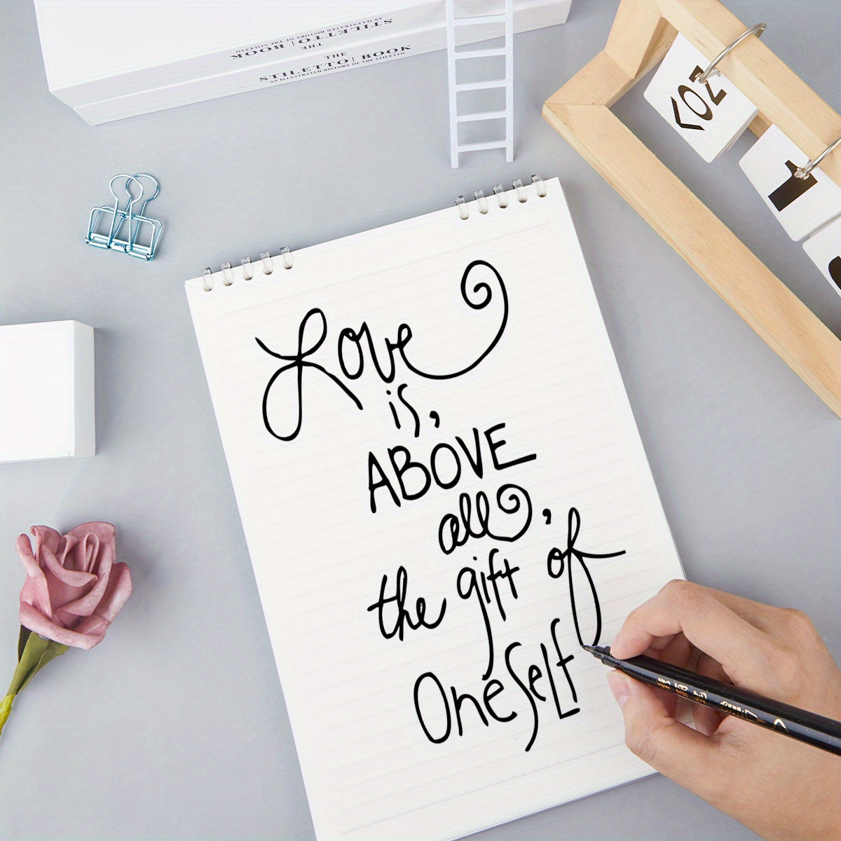 4pcs Hand Lettering Pens Set Waterproof Brush Markers for Calligraphy & Art