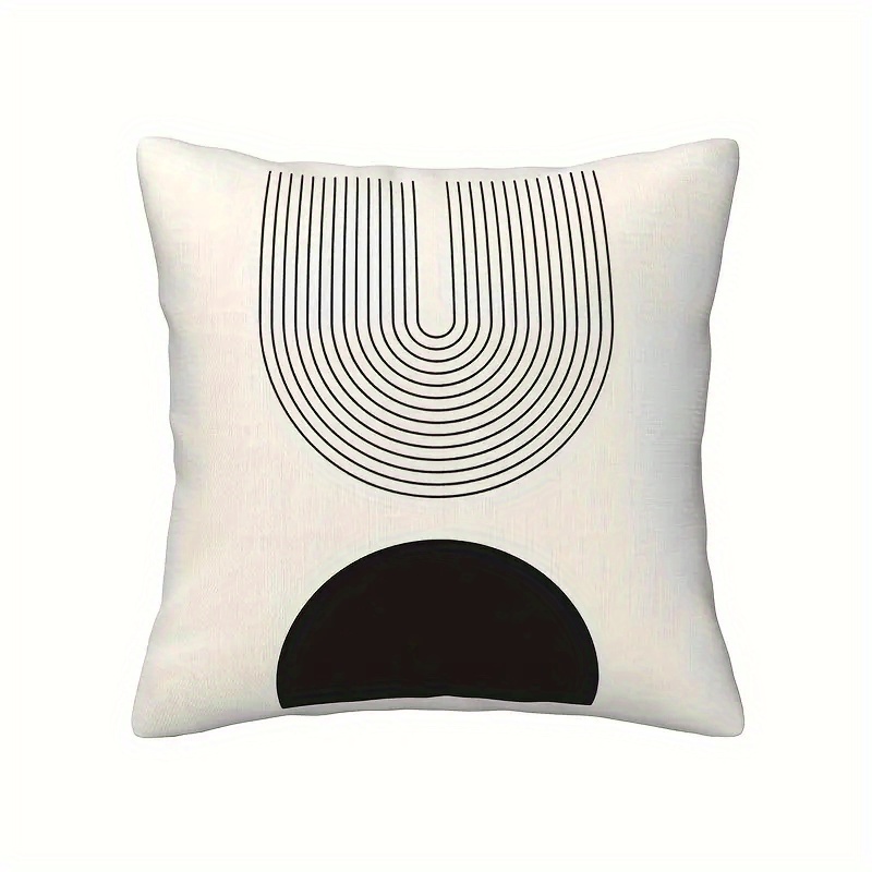 4pcs 2d flat   sided print non embroidered geometric pattern short plush pillowcase machine washable suitable for daily use valentines day mothers day   halloween thanksgiving christmas holiday decor 2d flat Product details 7