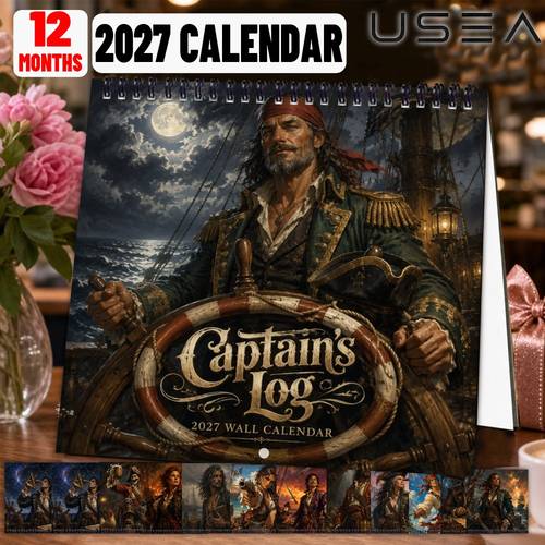 item picture 2027 wall calendar 2027 wall calendar 12 month theme hanging calendar twin wire spiral binding square block aesthetic decor and gift for women coworker