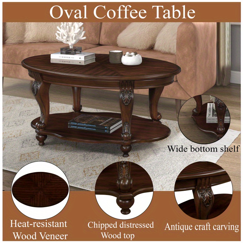 Set of 3 coffee tables round Mango wood Ivy industrial