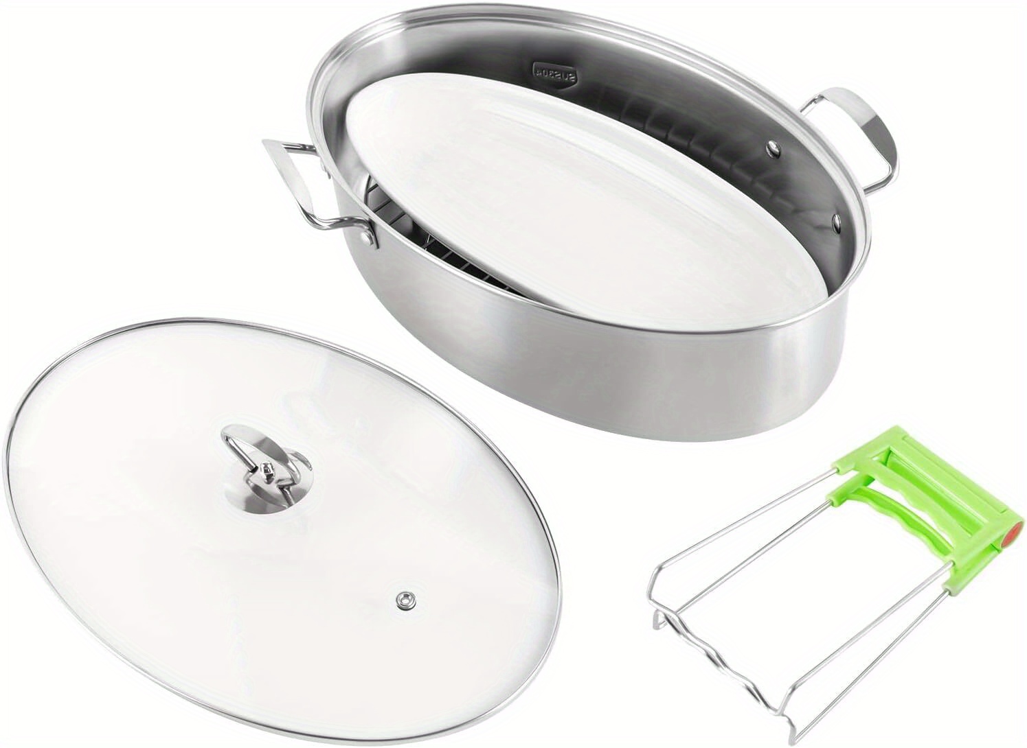 versatile stainless   steamer noodle pot set with rack ideal for cooking steaming soup prep details 6