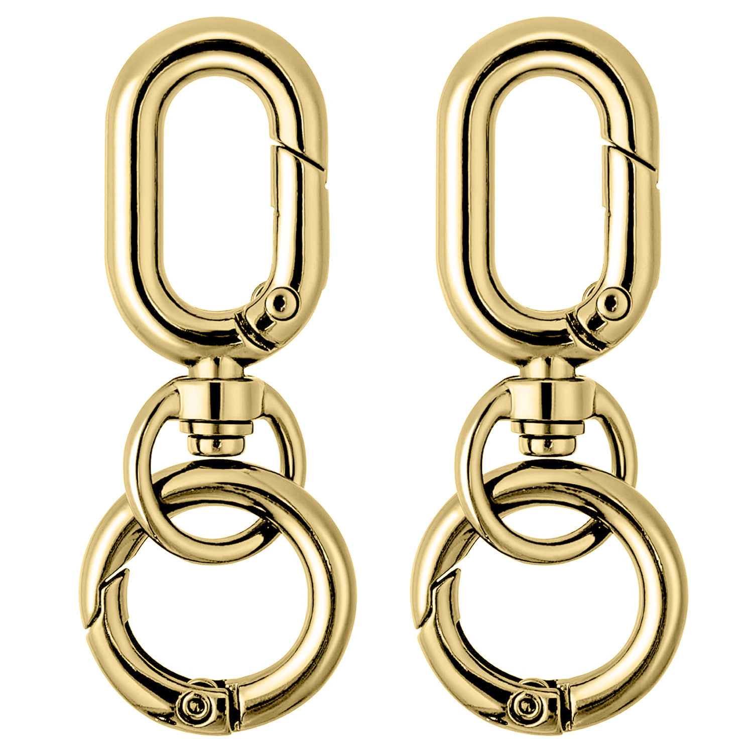 2pcs double opening swivel clasp clips metal swivel spring - Temu
