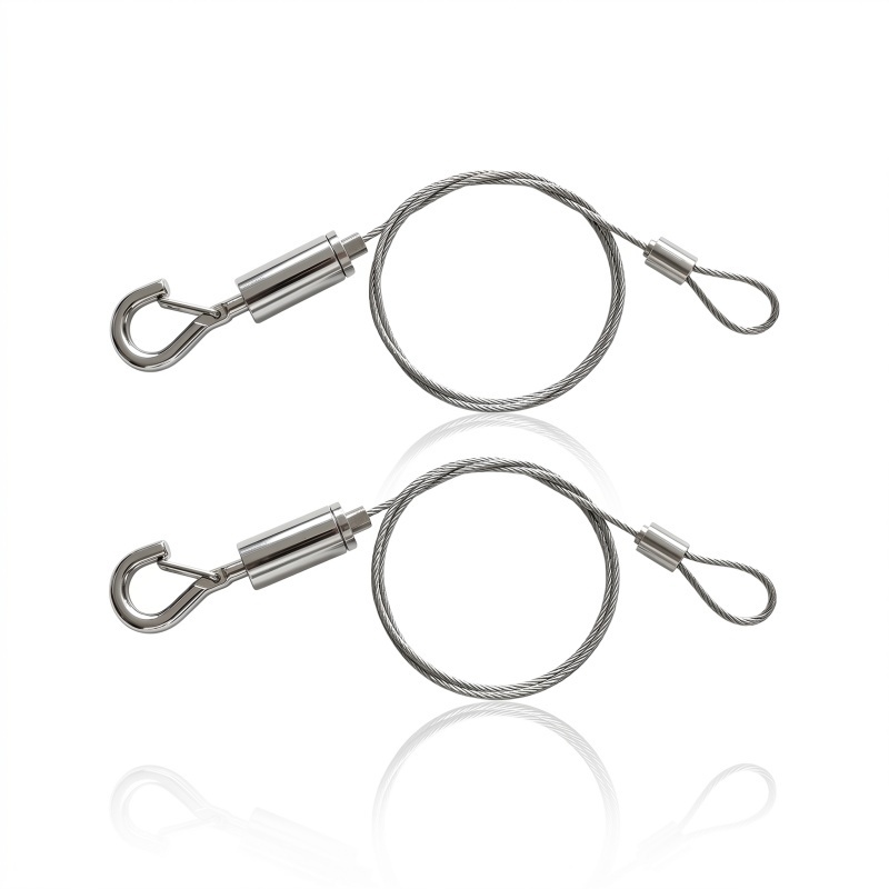 304 Edelstahl Drahtseil-Set 20 M – PVC-ummantelt, Inkl. Spanner & Hülsen – Für Wäscheleine, Geländer, Rankhilfen & Outdoor-Lichter