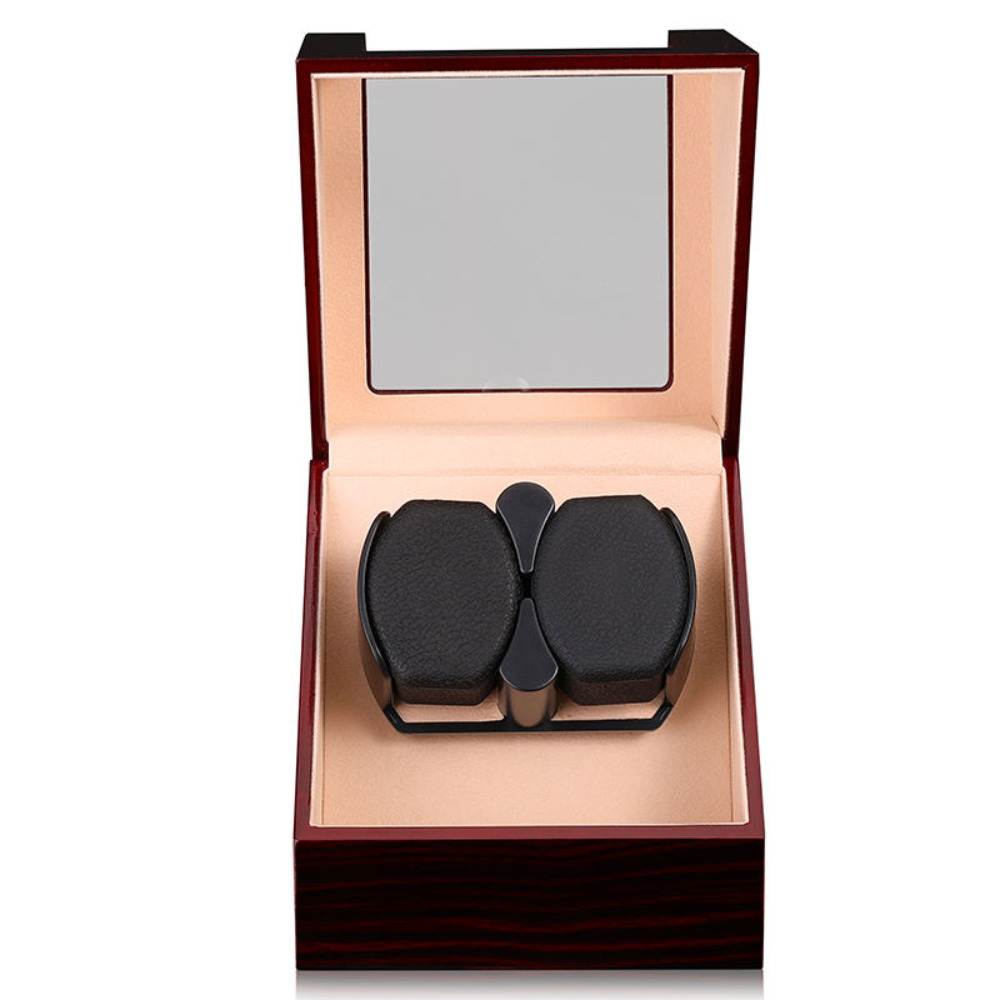 This Luxurious Watch Box, Featuring A Hinged Lid And Double Rotating Winder, Is An Solution For And Enthusiasts, And Makes A Perfect Gift.