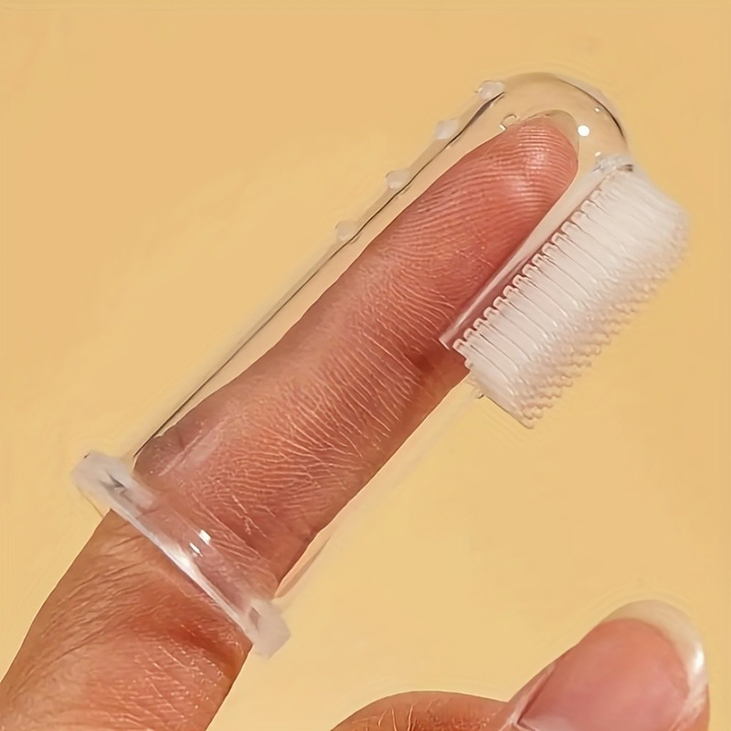 4 Pet Finger Toothbrushes, Effective Teeth Cleaning- Perfect for Dogs and Cats