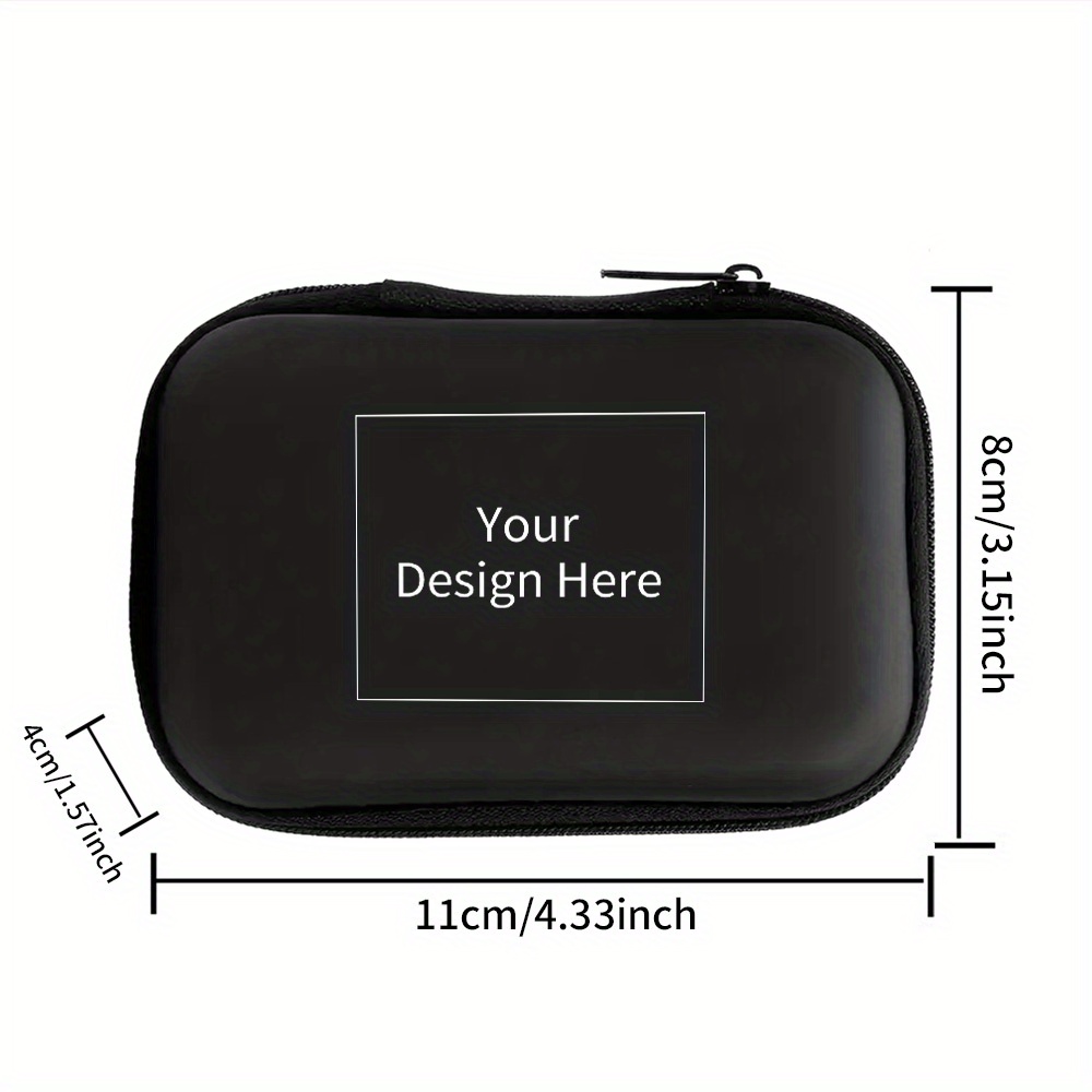 TEMU Diy Personalized Custom Anti-drop Storage Pouch For Phone , Earphones, Data Cables, Usb Drives, Memory Cards, And Game Cartridges. Compact And