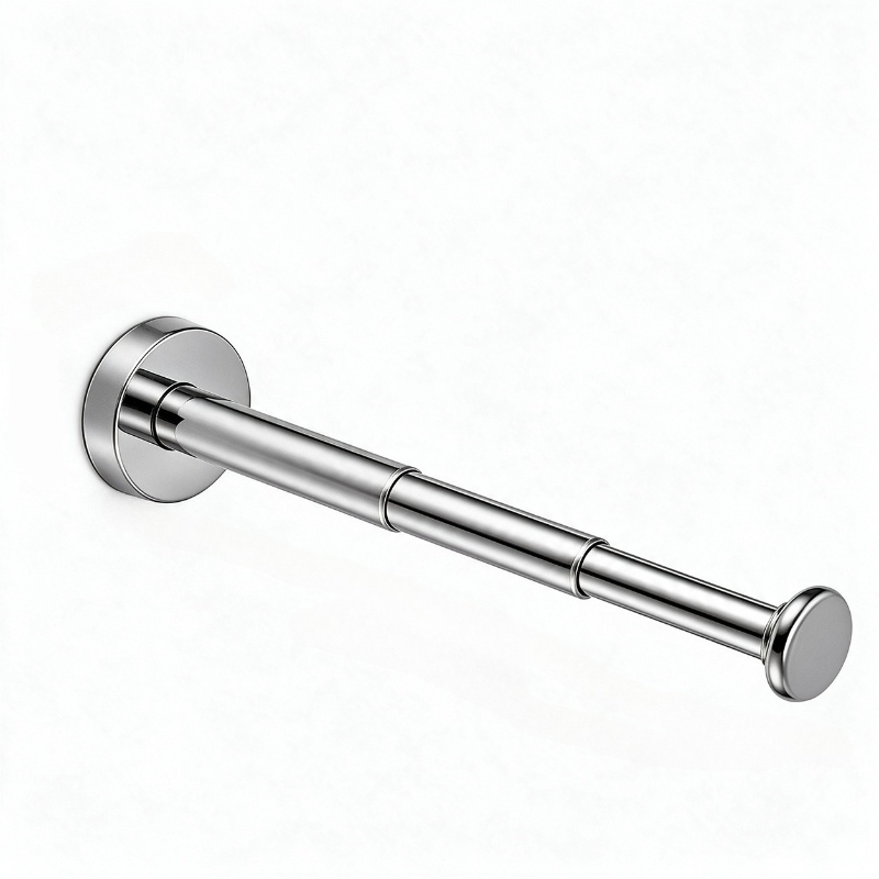 TEMU Retractable Adjustable Clothes Hanger Rod, 16-32cm/6.3-12.6inch, Towel Bar, Towel Rack, No-drill Suction Cup Storage Rod, Retractable Jewelry