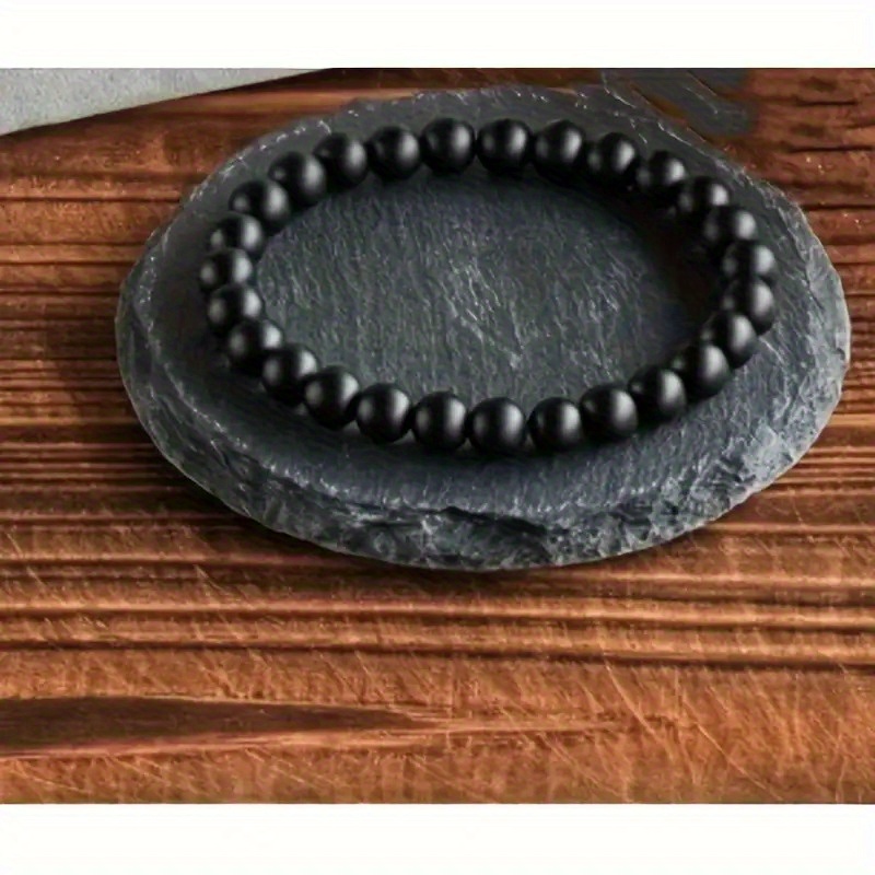 8mm Imitation Agate Bracelets Set, Vintage Bohemian Style