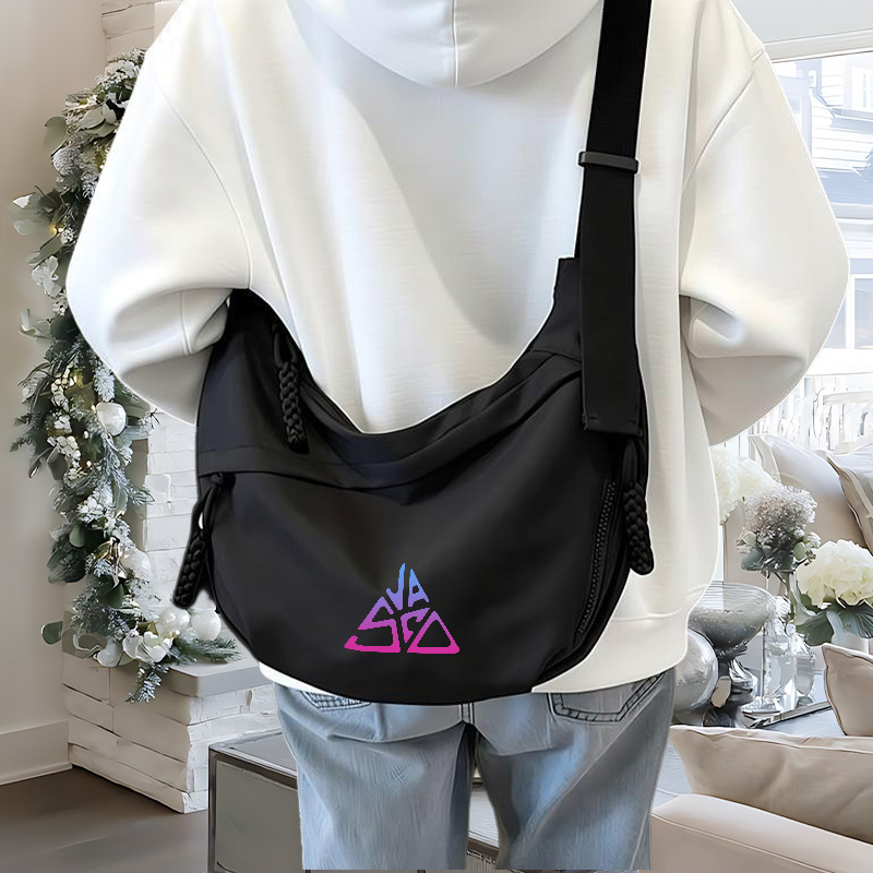 TEMU Borsa a tracolla stampata Rossi, un pezzo unico, adatta per il pendolarismo con grande capacit�, borsa a spalla casual, marsupio multifunzionale