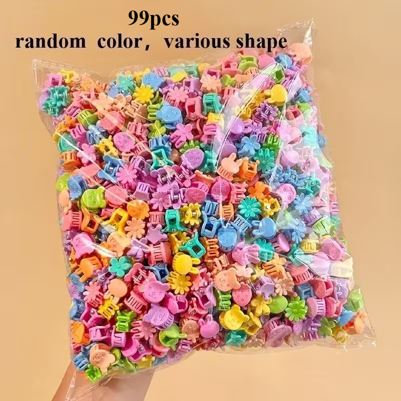 TEMU 99 pezzi Nuove Mini Mollette per Capelli di Nuove e Colori, Accessori per Capelli di Piccole Dimensioni