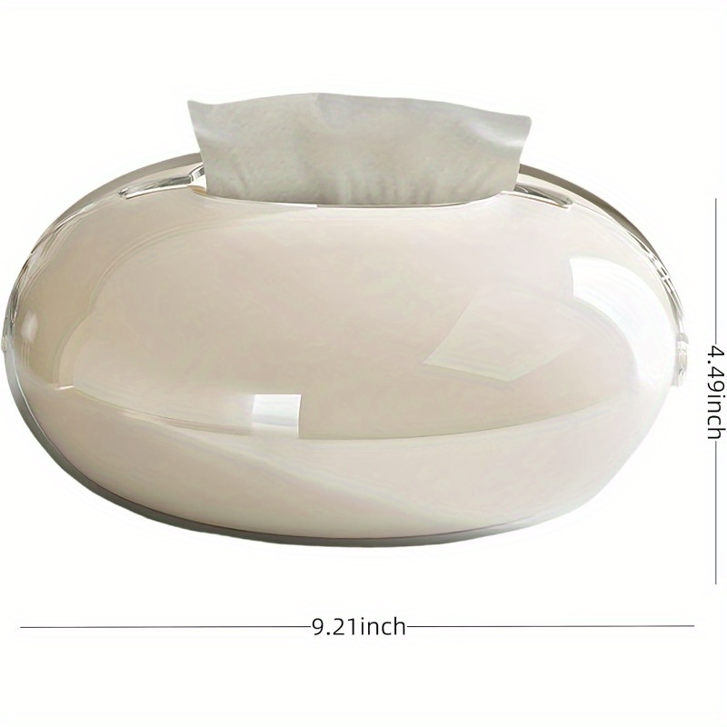   tissue box cover holder large capacity bathroom kitchen office organizer with magnetic opening beige white compatible with standard tissues ideal housewarming or wedding gift non toxic easy   Product details 1