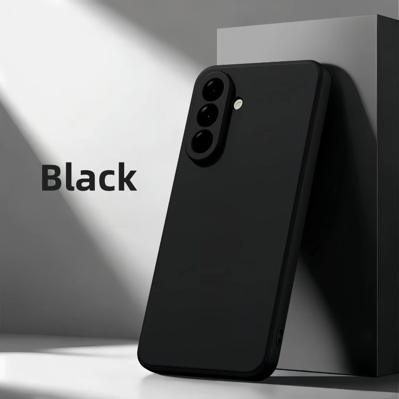 Etui za telefon - Eleganten enobarven tekoči etui, ki absorbira udarce, za Samsung Galaxy S26/S25/S24/S23/S22/S21/S20