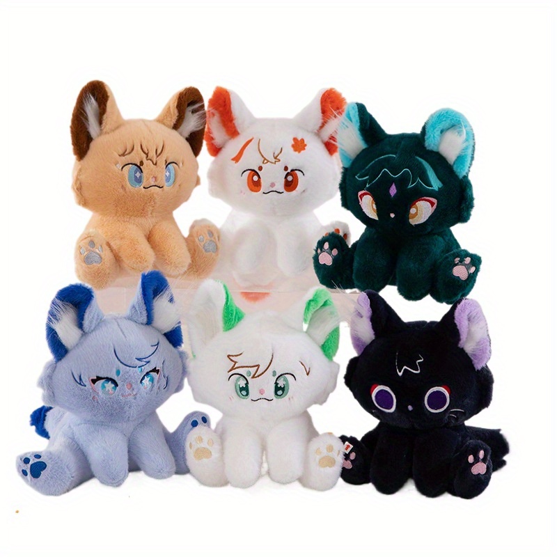 TEMU Adorable Feline Plaything, Cat Plush Doll, Inches Tall, Perfect For Games, An Anime-inspired Cat Pillow, A For, Without Battery