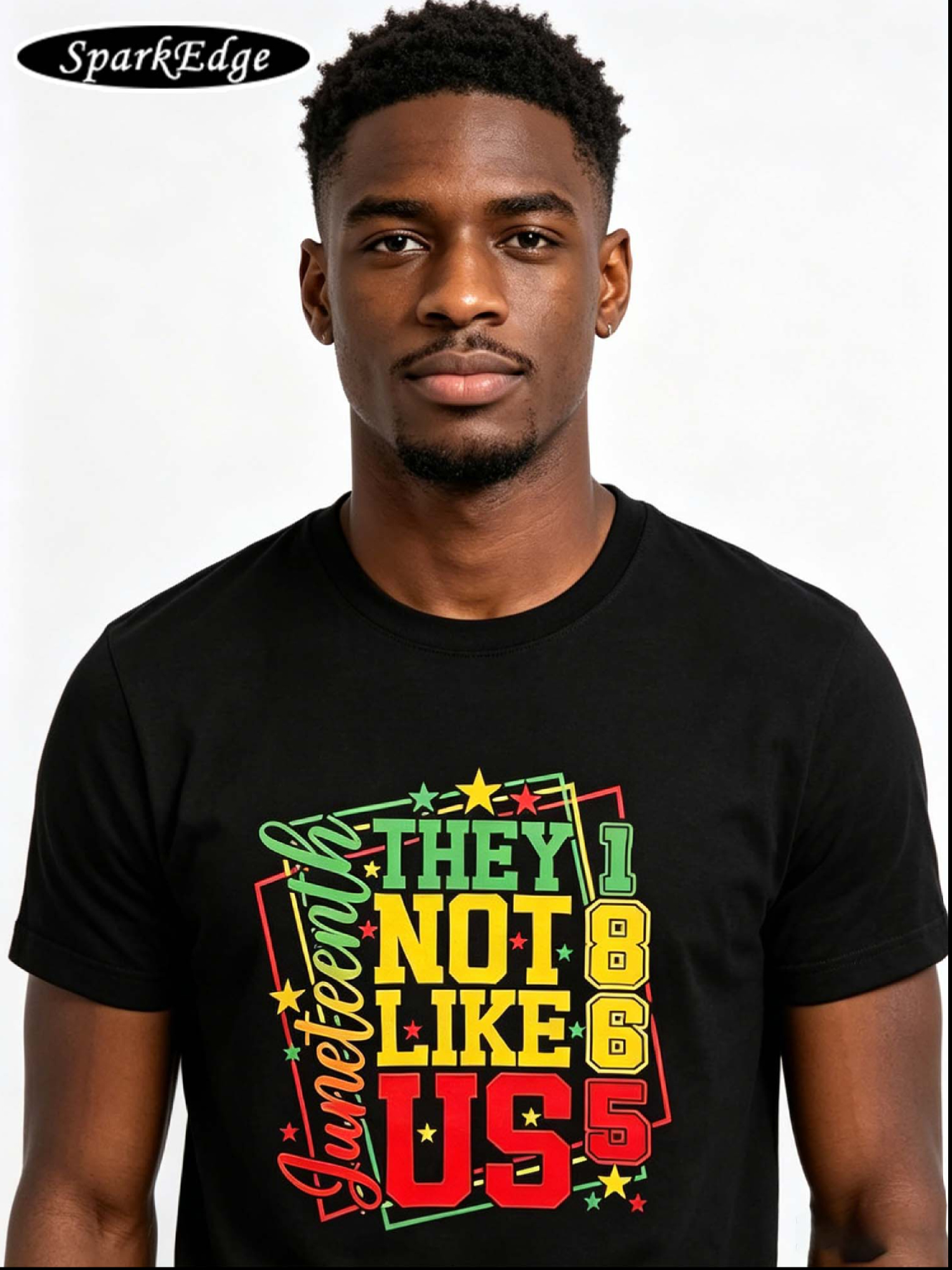 1pc SparkEdge They Not Like Us 1865 Juneteenth Black History Juneteenth Shirts for Men Black History Tshirt Juneteenth Shirts