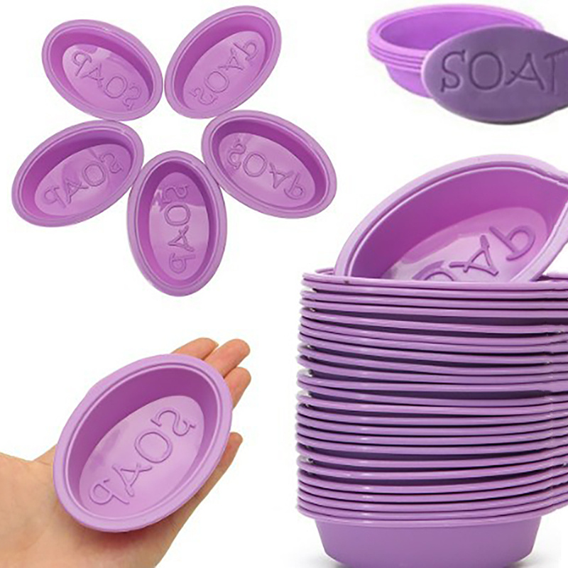 

5pcs Oval Silicone Mold Set For Diy Soap Making And Crafts - Molds