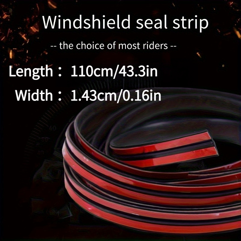TEMU 4pcs Durable Rubber Car Weatherstripping, Weatherproof Tape, In 88.58inch Lengths, Designed To Seal Sunroofs And Rear Windshields, Suitable For