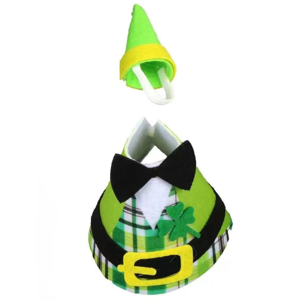 TEMU Ensemble de canard de bureau de 7 pouces pour la - Ensemble de 2 pièces, comprenant un gilet en feutre vert associé à une décoration de chapeau