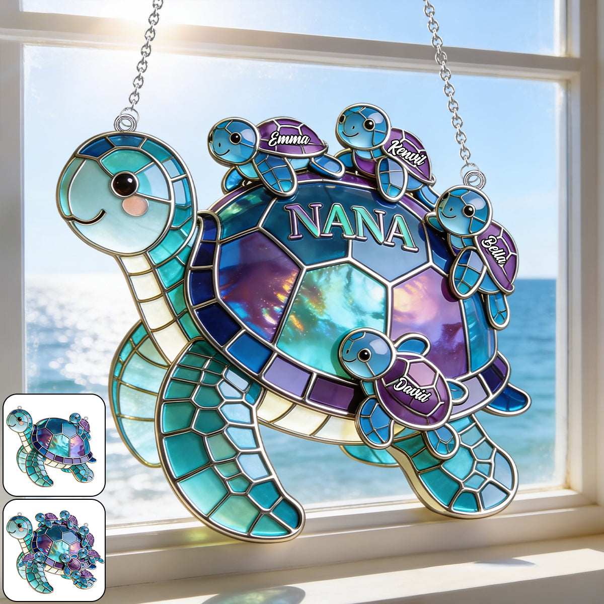 item picture window hanging grandma turtle gift for mom grandma personalized grandma window hanging   ornament