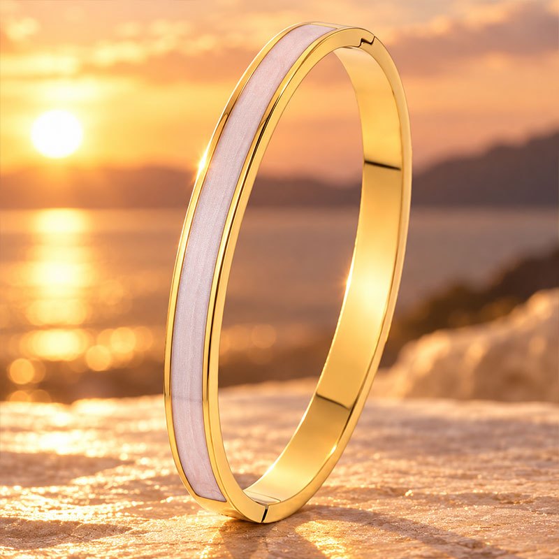 Women's 2pc Bangle and Ring Set, Elegant Design