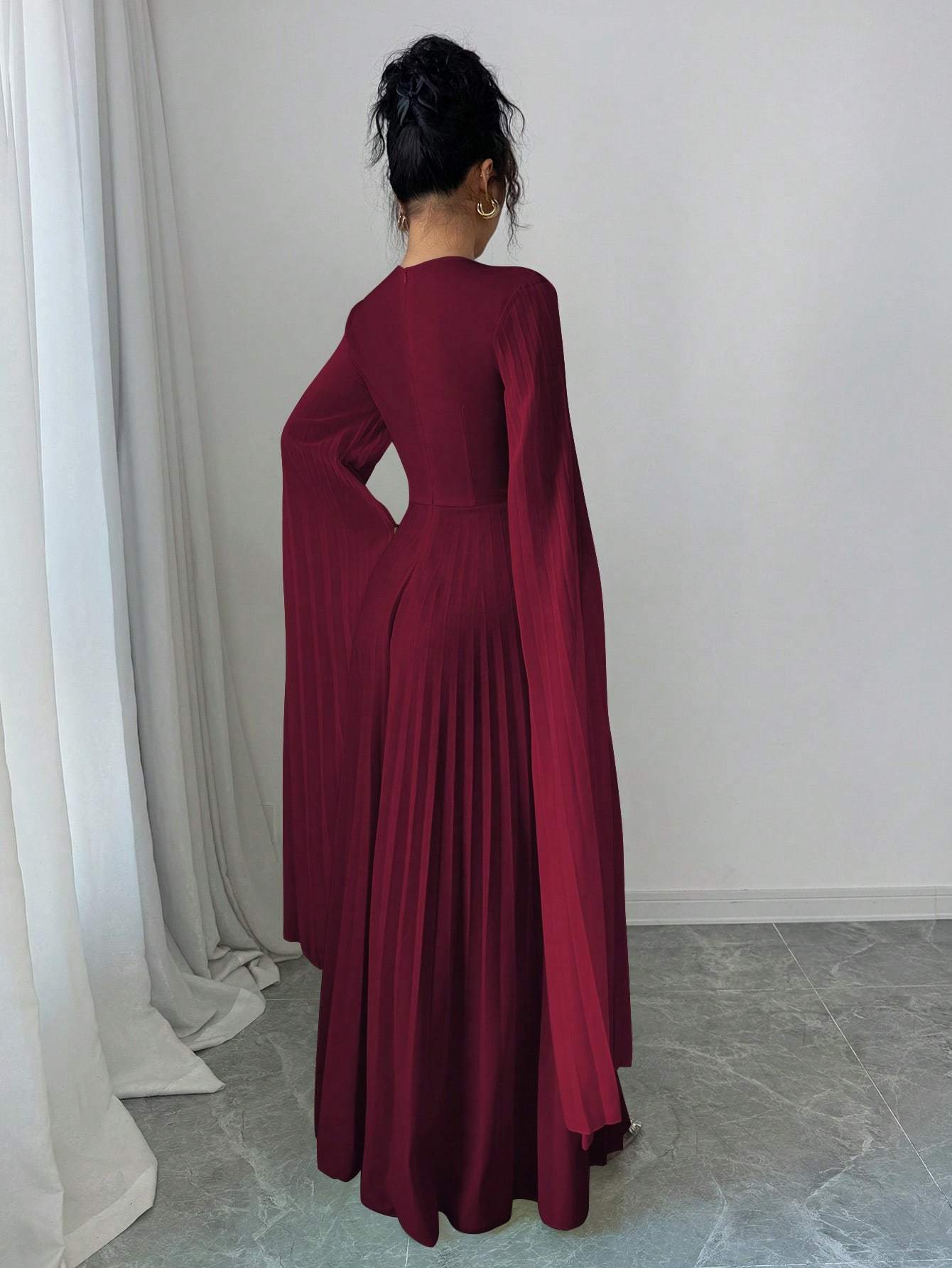 womens traditional arabic maxi dress a line silhouette slit - Temu Oman