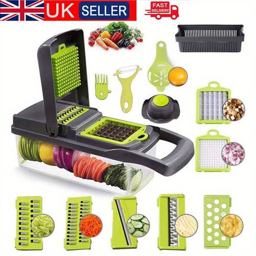 item picture 15in 1 Vegetable Chopper Salad Fruit Mandolin Slicer Food Dicer Cutter Peeler