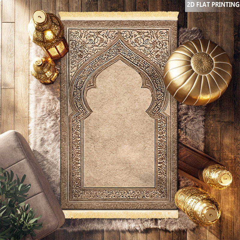 TEMU Brown Vintage Plain Border Mat, Soft And Washable, Luxurious Rug, Portable And Foldable With Tassels, Suitable For Home , Outdoor Spaces, And